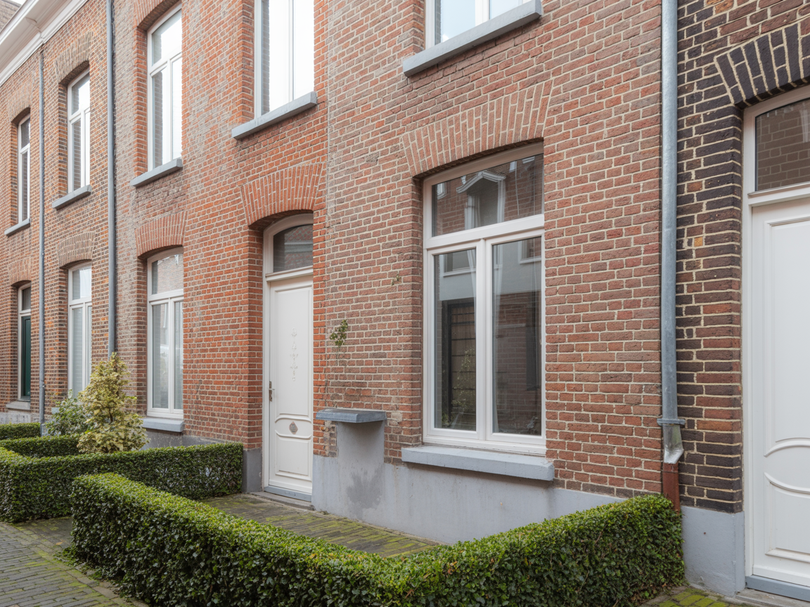 Façade en briques rafraîchie