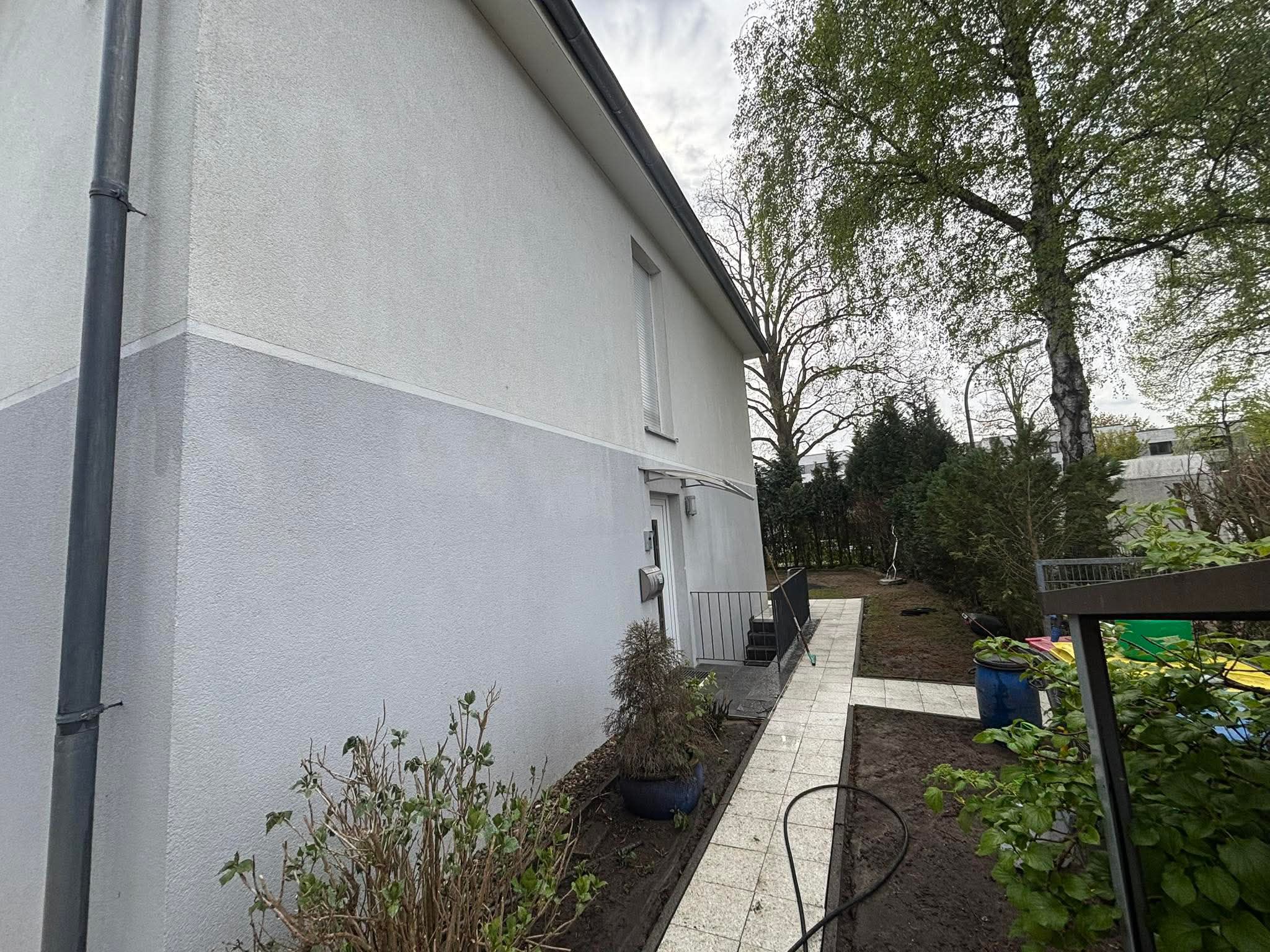 Façade latérale après nettoyage