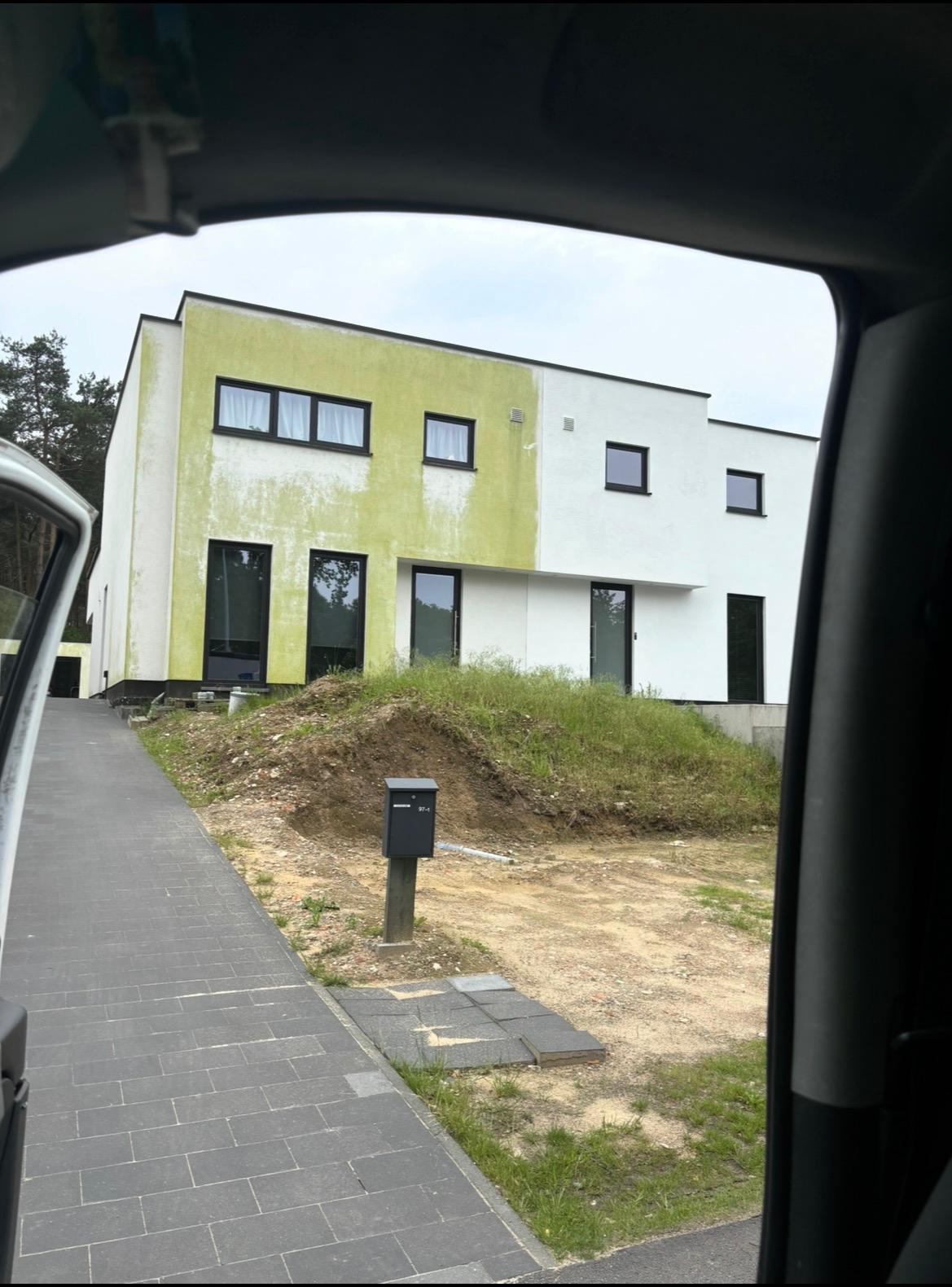 Façade avec algues - À traiter